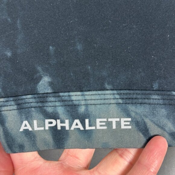 Alphalete Sports Bra Cut Out Womens Size XS Black Grey Tie Dye AL20-001 Athletic - Picture 4 of 10